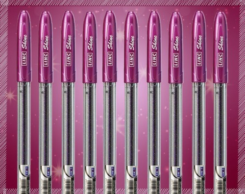 Penna gel scintillante glitter scintillante Linc Shine 10 pezzi per casa scuola ufficio - Foto 8 di 11