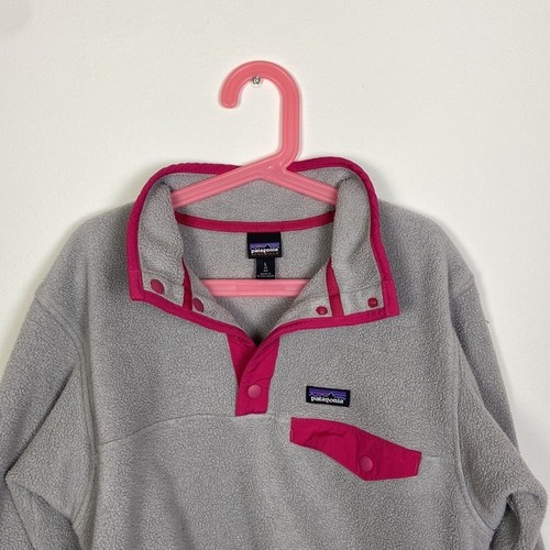 Patagonia Girls Large Synchilla Snap-T Pullover Jacket Winter Outdoor Gorpcore - Picture 3 of 8
