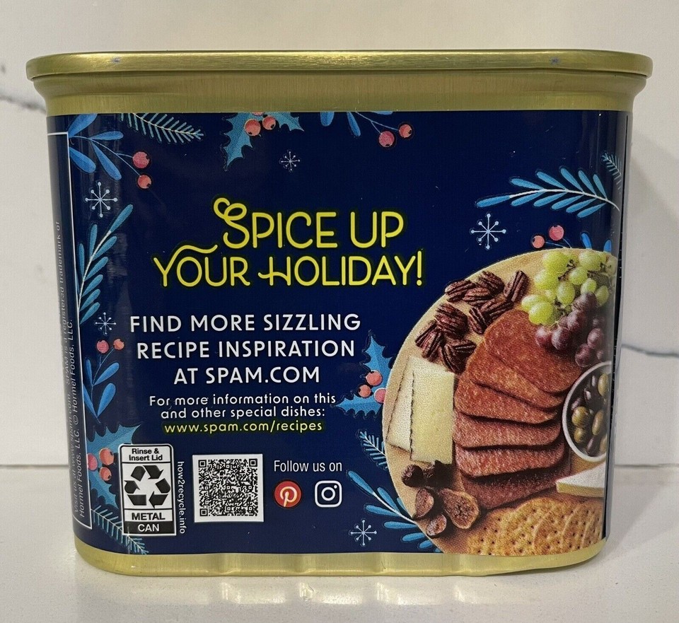 Figgy Pudding Spam Holiday Limited Edition PACK OF 4 Cans 12oz Exp Figgy Pudding Spam Holiday Limited Edition PACK OF 4 Cans 12oz Exp