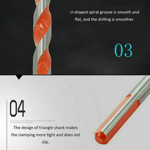 7pcs Ultimate Drill Bits Multifunctional Ceramic Glass Punching Hole Hard Alloy - Picture 7 of 10