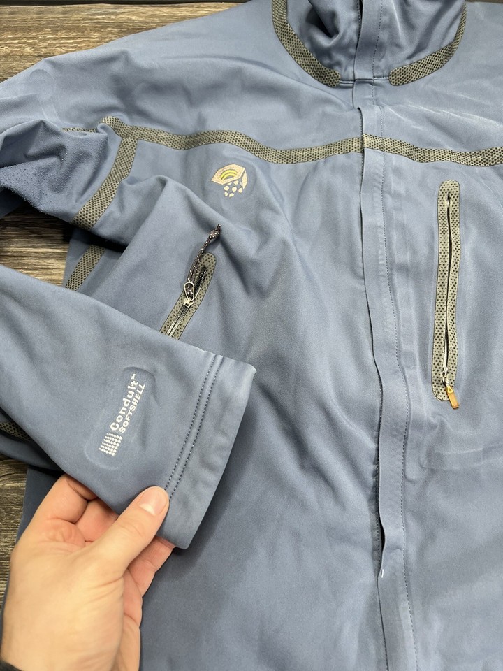 Mountain Hardwear Full Zip Conduit Softshell Jacket Mens Large Fleece Lined eBay