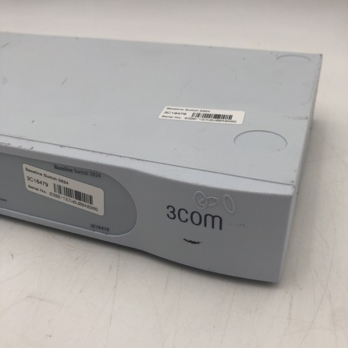 3COM Baseline Switch 2824 3C16479 24-port Unmanaged 100/1000 SWITCH PARTS REPAIR - Picture 2 of 15