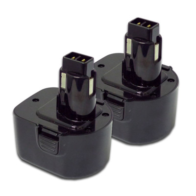 2-Pack DeWalt DW924K2BR Battery 12V, NICD, 1300mAh