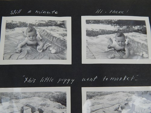 Álbum de fotografía infantil 2H vintage 1949 BEBÉ NIÑA con subtítulos de tinta post infantil Segunda Guerra Mundial - Imagen 5 de 12