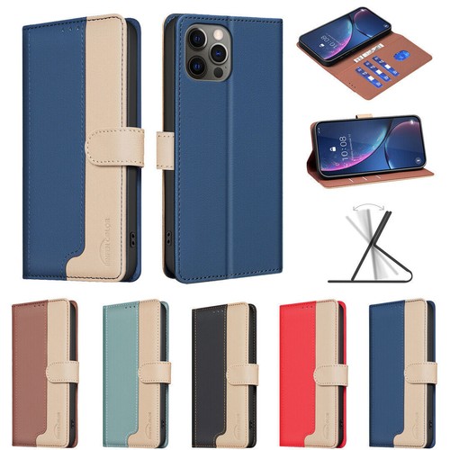 Splice Leather Wallet Phone Case For OPPO Realme 12 Pro 11X C55 Reno 5F 7Z A94 - 第 1/12 張圖片