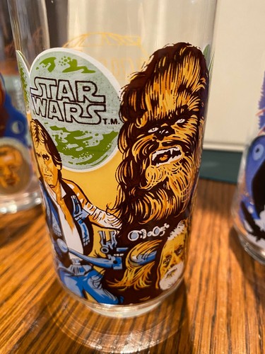 1977 Star Wars Burger King Coca Cola Juego de 4 vasos de película excelente Vader Luke - Imagen 3 de 18