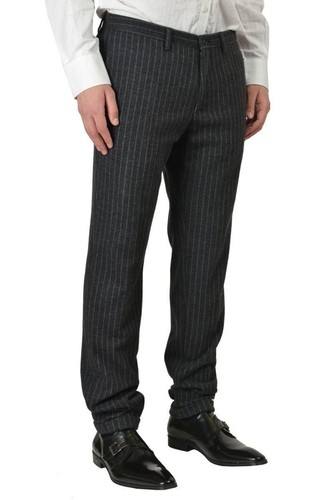 Hugo Boss Ramon/Warren Men's Gray Wool Striped Suit Size US 40 IT 50 - Picture 7 of 9