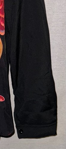 Camicia anteriore SHEIN nera e multicolore stampa teschio zucchero - L - Foto 4 di 5