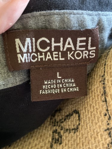 Michael Michael Kors Mens Short Sleeve Black Polo Size L 44” Chest - Picture 4 of 11