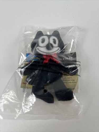 Wendy's 1996 Felix The Cat Unopened Pkg Stuffed Toy Premium Restaurant 3÷Yrs Old - Picture 2 of 5