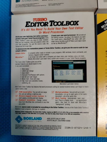 Vintage Borland TURBO PASCAL 3 Book Manual SET + Software on 5.25" Floppy Disks - Picture 19 of 21