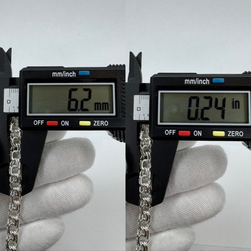 Catena uomo donna elegante argento 925 Ucraina 31,1g - 22,25 pollici ottimo regalo - Foto 6 di 7
