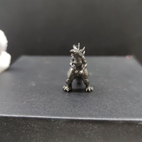 Schwarz Messing Bronze handgeschnitzt Dinosaurier Godzilla Statue Figur Ornamente HUI00 - Bild 3 von 5