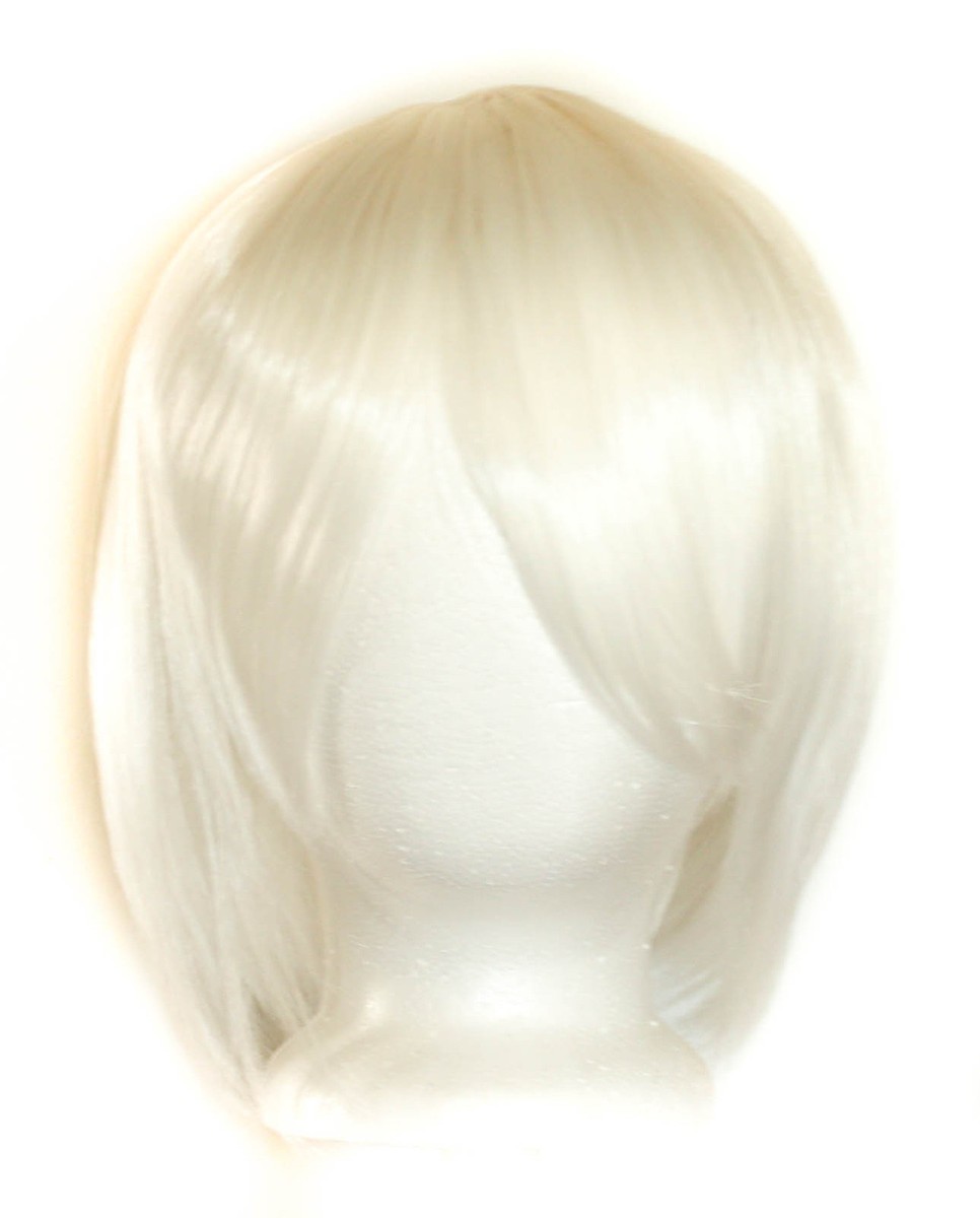 ‼️BOB‼️ 11'' Short Straight Cut with Long Bangs Snow White Cosplay Rei Wig