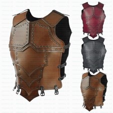 Medieval Male Leather Chest Armor Tops Harness Knight Battle Stage Cosplay Props