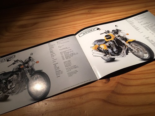 Triumph 1997 T595 T509 Sprint Trophy Tiger Etc. Moto Catálogo Prospecto English - Imagen 6 de 7