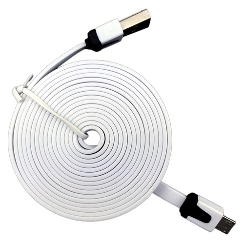 Flat Micro USB Data Charger Cable for Samsung Galaxy S7 S6 Edge S4 S3 HTC One M9 - Picture 13 of 21