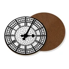 Big Ben Face Coaster Drinks Mat - Funny London Clock