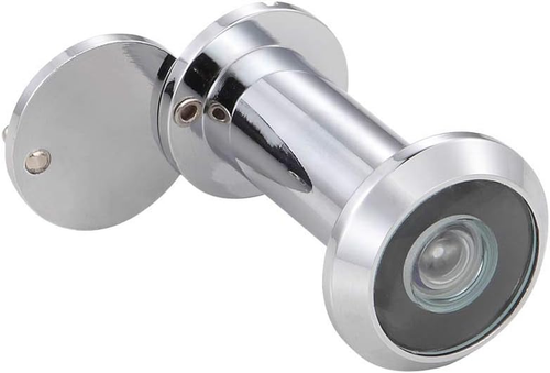 Peephole Front Door Viewer with Privacy Cover, One-Way 220 Degrees in Chrome - Picture 2 of 4