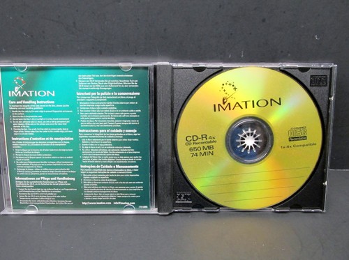 Box of 5, Imation CD-R 1x-4x Compatible, 650MB/ 74 MIN, New in Box, Never Used. - Picture 4 of 7