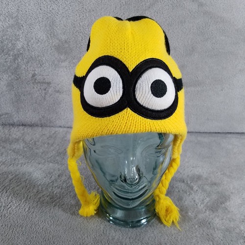 Gorro Universal Sombrero Despicable Me Minion Reversible Flecos Trenzados Pendientes - Imagen 5 de 7