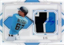 2021 National Treasures Shadowbox Swatch Holo Silver JJ Bleday Auto Jersey /5