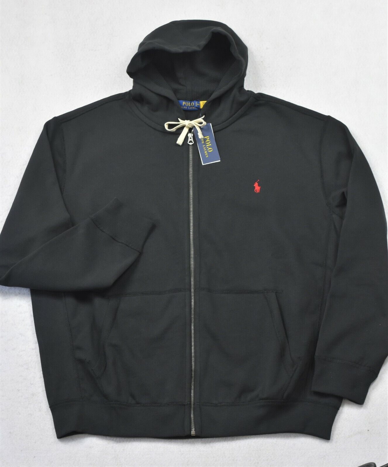 RALPH LAUREN POLO GRAY FLEECE HOODED SWEATSUIT