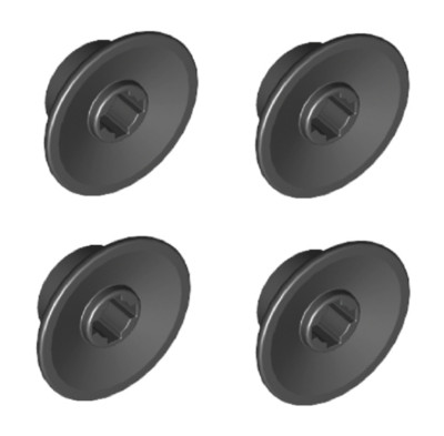 Lego ® Lot x4 Roues Train Noir Black Train Wheel Ø8.2//14.6 ref 50254 NEW