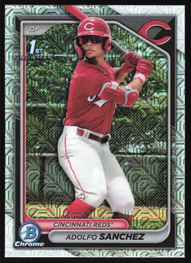 2024 Bowman Chrome Mojo Refractor 1st Bowman Adolfo Sanchez #BCP-252 Cincinnati