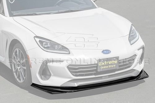 Divisor de labios delantero negro brillante negro brillante para 22-up Subaru BRZ estilo artesanal - Imagen 2 de 24