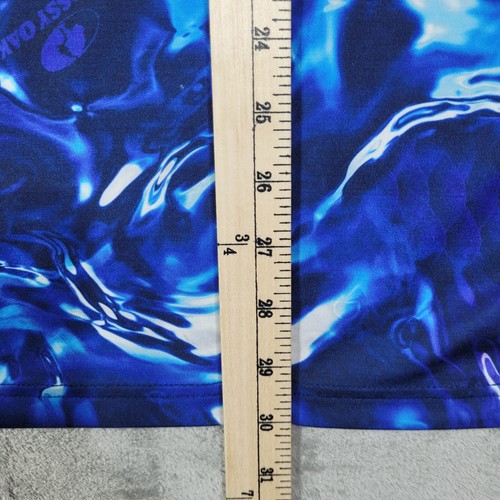 HUK Shirt Herren Große L Blau Mesh Belüftet Angeln Pullover Moos Eiche Wasser Camouflage - Bild 12 von 13