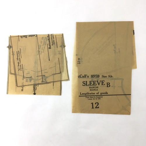 1960s McCall's 8959 Pattern Mod Yoke Low Pleat Panel Seam Shift Dress Jr Size 9 - Picture 11 of 11