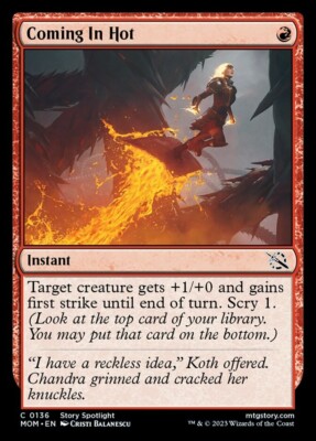 MTG March of the Machine *FOIL* C Coming in Hot #0136 | eBay