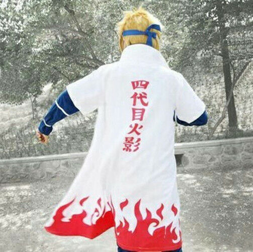 Anime Naruto Cloak Robe Unisex Fourth Hokage Naruto Cosplay Cloak