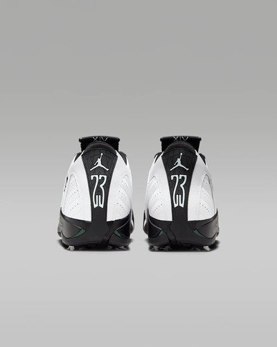 New Nike Air Jordan 14 Golf Shoes - White/ Oxidized Green (HJ7710-100) - Picture 6 of 8