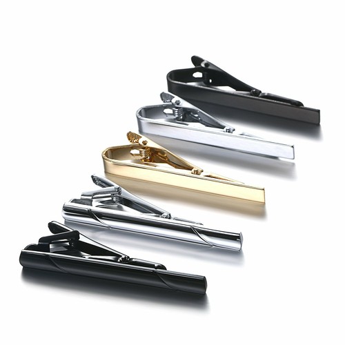 5pc Classic Business Wedding Necktie Bar Clasp Clip Clamp Pin Party Wedding Gift - Picture 5 of 6