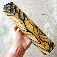 Black  White Ebony Blanks Lumber Turning DIY Woodworking 53 X 302 X 45mm. 930