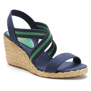 navy wedge espadrille sandals