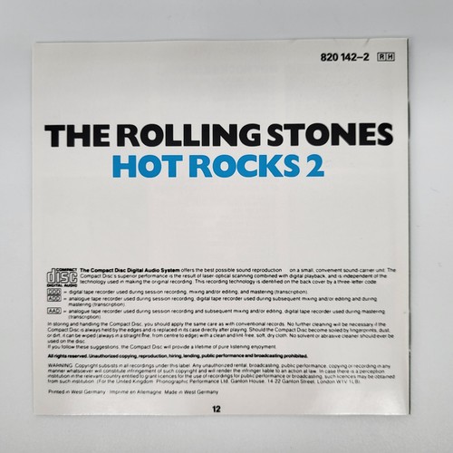 CD - The Rolling Stones - Hot Rocks 2 - London 820 142-2 - Picture 2 of 8