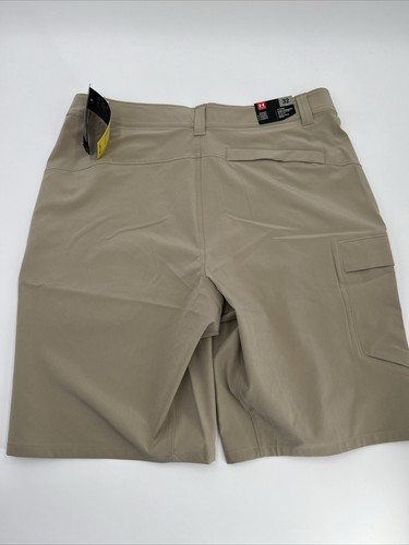 $65 Under Armour Men's UA 10” Mantra Soft Cargo Shorts- City Khaki Size: 30”-NWT - Picture 4 of 6
