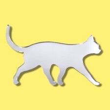 Walking Cat Shaped Acrylic Mirrors - Various Sizes