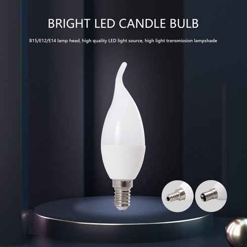 Dimmable Led Candle Bulb Cool Warm Neutral White 5w Light Lamps E14 B15 E12 220v - Picture 9 of 14