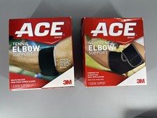 Ace Neoprene Elbow Support and Ace Tennis Elbow Support Level 2 - Both New