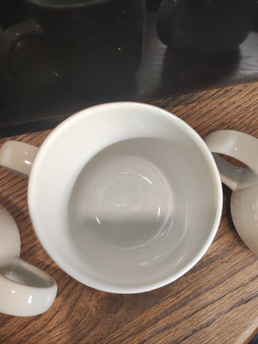 3er Set Gibson Housewares Erhöht Weiß Tassen Obst Blumen Trauben Kaffeetasse - Bild 4 von 13