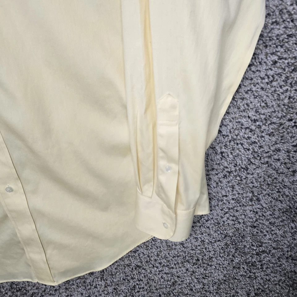 Camisa de vestir Jos A Bank para hombre 16,5 36 amarilla viajeros ajuste a medida abotonada Foto 2 de 4