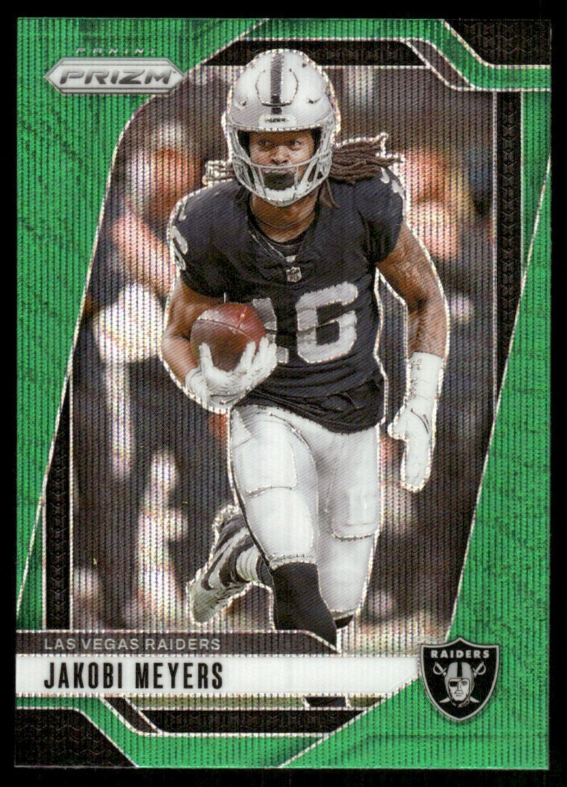 2024 Prizm GREEN WAVE PRIZM Jakobi Meyers #151 Raiders (JM)