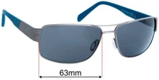 SFx Replacement Sunglass Lenses fits Maui Jim Ohia MJ703 - 63mm Wide