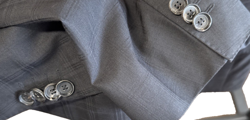 Blazer Nero A Due Bottoni Da Uomo Hugo Boss 40S - Super 100 - Foto 2 di 10