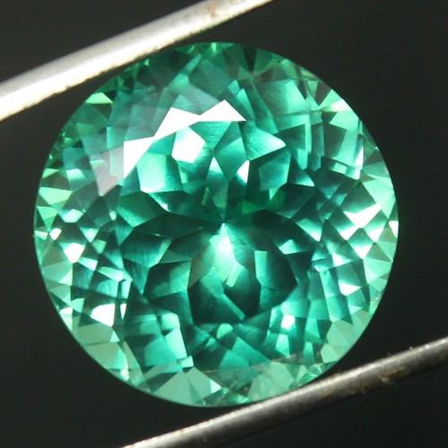 Piedra preciosa natural de 28,30 quilates redonda Montana con certificación de zafiro multicolor M099 - Imagen 6 de 6