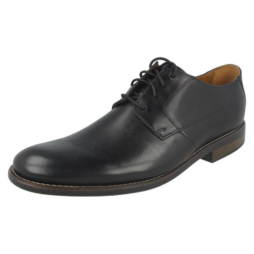 De Cordones Ajuste Negros Piel Becken Con Zapatos Clarks Hombre G Liso tqwP0Txf
